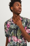 Jack & Jones Jeff AOP Resort Shirt SS Pink Nectar