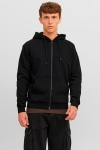 Jack & Jones Bradley Sweat Zip Hood Black