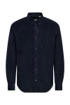 ONLY & SONS Michael Regular Fit Stretch Cord Shirt LS Navy Blazer