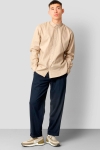 Clean Cut Copenhagen Cotton Linen Shirt Khaki