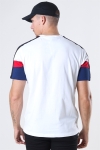 Champion Crewneck T-Shirt White/Blue/Red