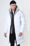 Rains Long Puffer Jakke Off White