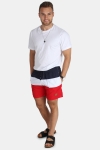 Urban Classics Color Block Badeshorts Firered/Navy/white