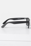 Fashion 1398 Wayfarer Sunglasses Black Rubber Grey Lens