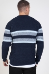 Only & Sons Cesco 5 Struc Stripe Knit Dress Blues