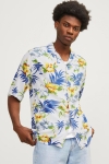 Jack & Jones Jeff AOP Resort Shirt SS Cloud Dancer