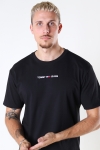 TJM SMALL TEXT TEE Black