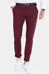 Kronstadt Daniel Stretch Chino Pants Dark Bordeaux