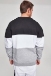 Urban Classics 3-Tone Oversize Crewneck Black/ White/ Grey