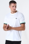 Fred Perry Bold Tipped T-Shirt Snow White