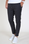 Solid Slim Truc Pinstripe Pants Dark Grey Melange