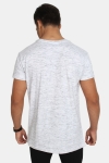 Urban Classics TB1576 Space Dye Turnup T-shirt White/Grey