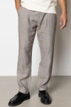 Clean Cut Copenhagen Tokyo Roman Linen Pants Khaki Melange