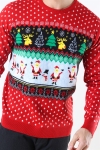 Only & Sons Xmas 7 Funny Top Strik Pompeian Red