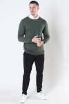 Clean Cut Copenhagen Merino Wool Crew Strik Army Melange