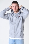 Clean Cut Copenhagen Basic Organic Zip Hood Light Grey Mel