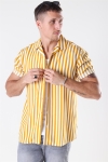 Only & Sons Wayne Striped Viscose Shirt Golden Spice