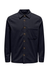 ONLY & SONS Tile Corduroy Shirt Dark Navy