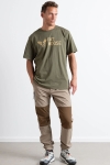 Fat Moose FM Logo Organic Tee Army