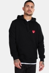 Mister Tee Heart Hoodie Black