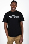 Fat Moose FM Logo Organic Tee Black