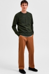 Selected SLHRAI LS KNIT CREW NECK W Rosin