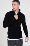 Clean Cut Osin ½ Zip Knit Black