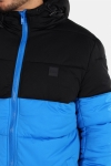 Urban Classics TB2425 Hooded 2-Tone Puffer Jacket Bright Blue/Black