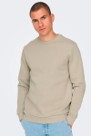 ONLY & SONS Ceres Crew Neck Sweat Silver Lining
