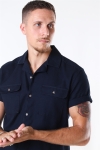 Only & Sons Andrew Waffle Shirt S/S Dark Navy