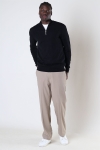 Kronstadt Toke Cashmere half zip sweater Black