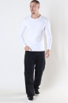 Basic Brand Muscle Fit LS T-shirt White