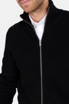 Clean Cut Osin Zip Cardigan Knit Black