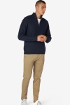 Clean Cut Copenhagen Lauritz Recycled half zip knit Dark Navy