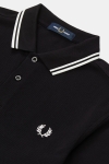 Fred Perry LS TWIN TIPPED SHIRT 102 Black