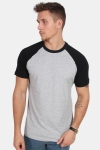 Urban Classics Raglan Contrast Tee Grey/Black