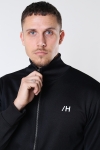 Selected SLHREG VALE SWEAT HIGH NECK ZIP Black