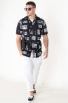 Only & Sons Oliver SS Printed Shirt Black