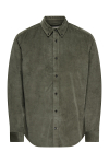 ONLY & SONS Michael Regular Fit Stretch Cord Shirt LS Castor Gray