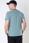 TOMMY JEANS TJM TOMMY CLASSICS STRIPE TEE Rural Green / White