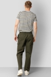 Clean Cut Copenhagen Basic Striped tee SS Dusty Green/White