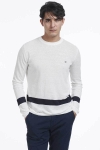 Les Deux Sermine Knit White Navy