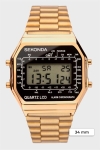 Sekonda 1817 Classic Gold Plated Bracelet Digital Watch