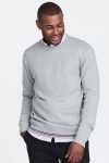 Les Deux Embossed Sweatshirt Grey Melange