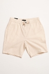 Clean Cut Copenhagen Barcelona Miguel Seersucker Shorts Ecru/Black Check