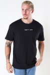 TJM SMALL TEXT TEE Black