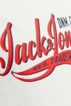 Jack & Jones Logo Tee 2 Col Cloud Dancer