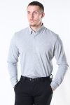 Selected Slim Oliver Knit Flex Shirt LS Medium Grey Melange