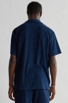 Woodbird Mays Towel Shirt Navy