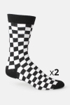 Urban Classics Checker Sokker 2-Pack